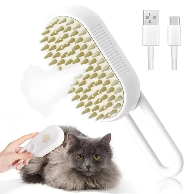 Meravo™ 3-in-1 Steam & Massage Pet Brush