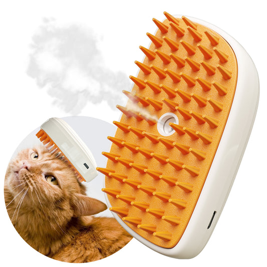 4-in-1 Pet Grooming Brush – Steam, Anti-Static, Hair Removal for Cats & Dogs