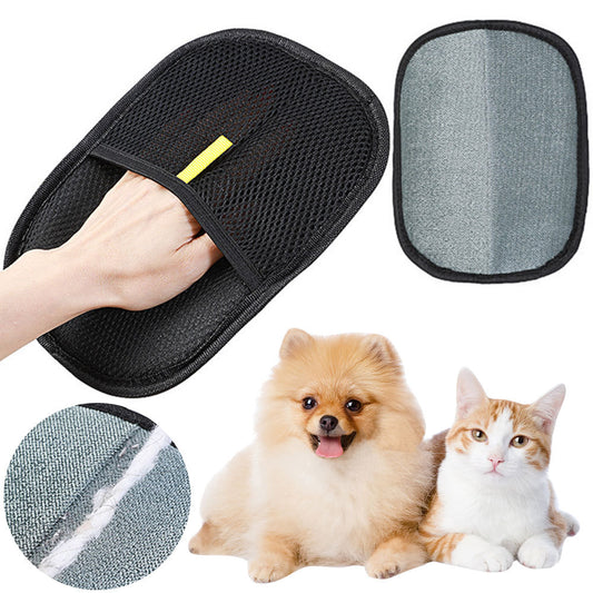 Pet Grooming Glove – Deshedding & Hair Removal for Dogs, Cats & Rabbits
